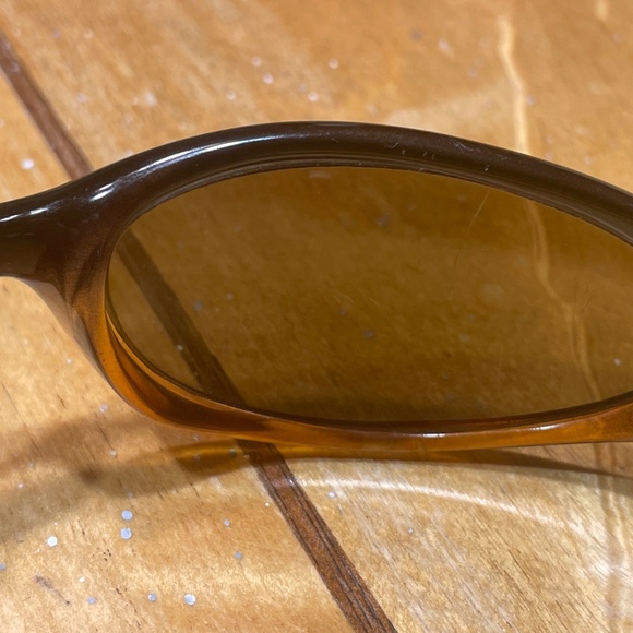 ICICLES Sunglasses Made in Italy Black/Amber Lens Motorcycle Slider UNISEX - Picture 11 of 16